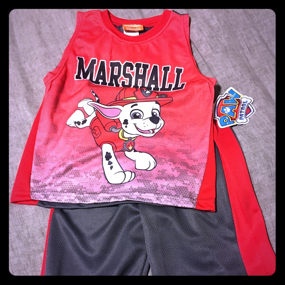 Paw Patrol “Marshall” Shirt and Short Set Sz 5/6